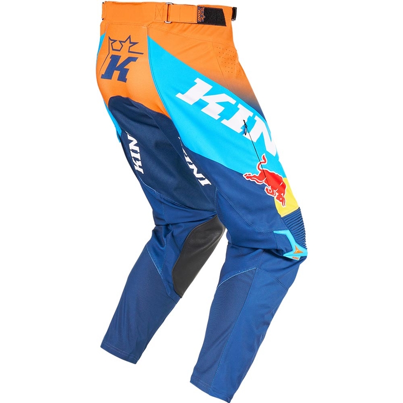 Pantaloni da motocross KINI Red Bull 1.0 Rallye blu-arancione