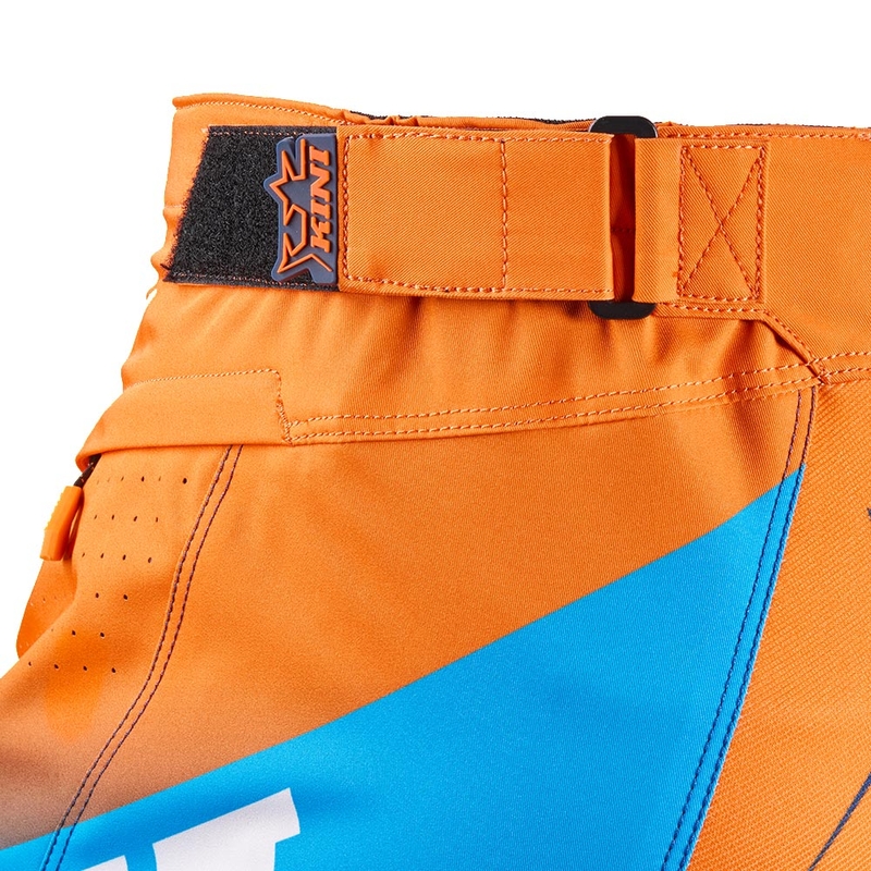 Pantaloni da motocross KINI Red Bull 1.0 Rallye blu-arancione