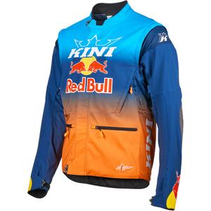 Giacca da motocross KINI Red Bull 1.0 Rallye blu-arancione