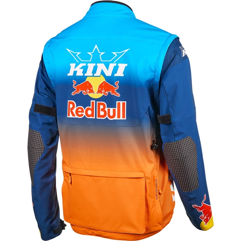 Giacca da motocross KINI Red Bull 1.0 Rallye blu-arancione