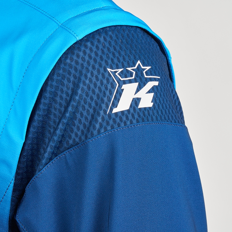 Giacca da motocross KINI Red Bull 1.0 Rallye blu-arancione