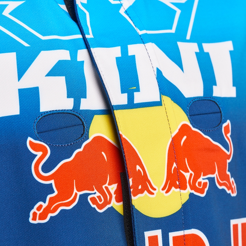 Giacca da motocross KINI Red Bull 1.0 Rallye blu-arancione