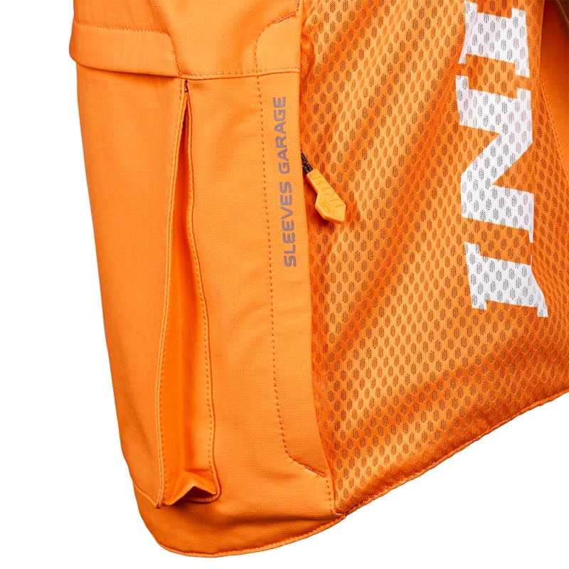 Giacca da motocross KINI Red Bull 1.0 Rallye blu-arancione