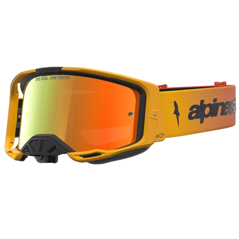 Occhiali da motocross Alpinestars Vision 8 Amber giallo-rosso-nero