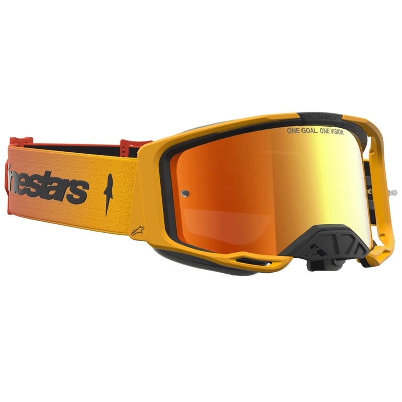 Occhiali da motocross Alpinestars Vision 8 Amber giallo-rosso-nero