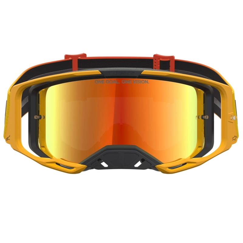 Occhiali da motocross Alpinestars Vision 8 Amber giallo-rosso-nero