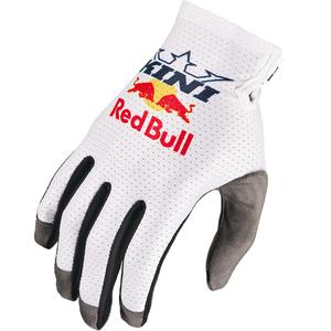 Guanti da motocross KINI Red Bull 1.0 RXP bianchi
