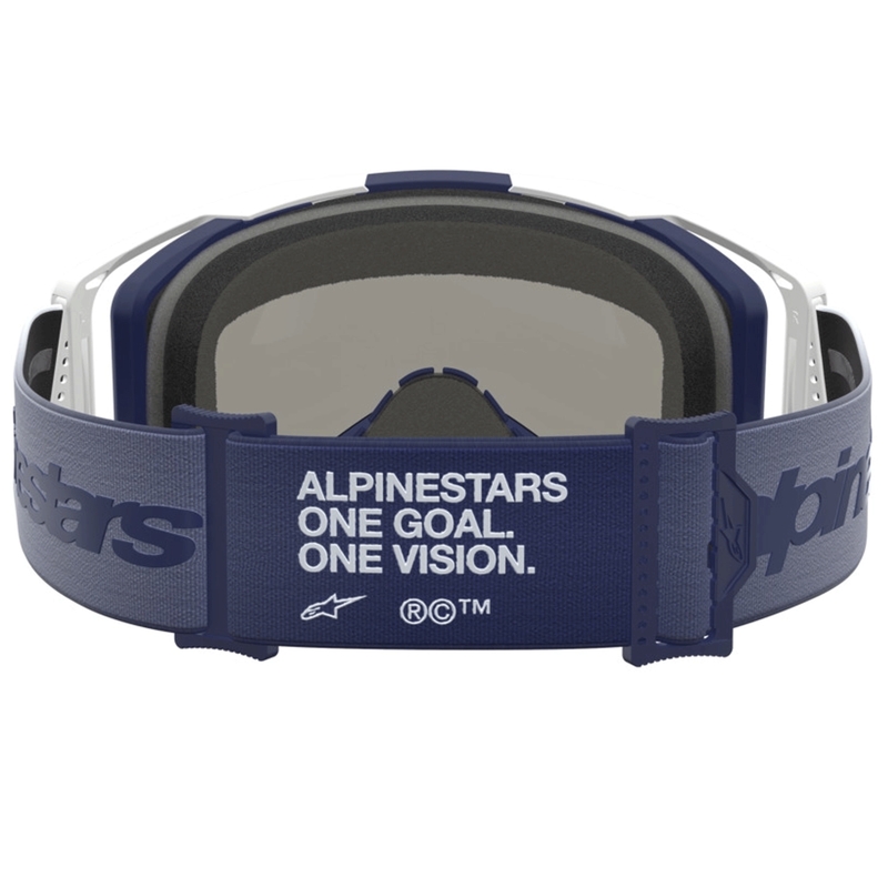Occhiali da motocross Alpinestars Vision 8 Amber blu-bianchi