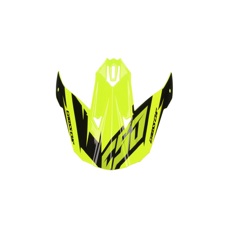 Visiera per casco Cassida Cross Cup Two nero-grigio-giallo fluo