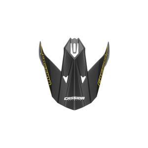 Visiera Cassida Libor Podmol nero-giallo-grigio per casco da bambino