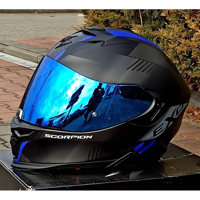 Visiera iridio blu Scorpion EXO-1400/R1/520 AIR/391 Maxvision KDF16-1