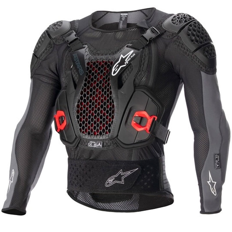 Protezione corpo Alpinestars Bionic Plus 2 nero-grigio-rosso