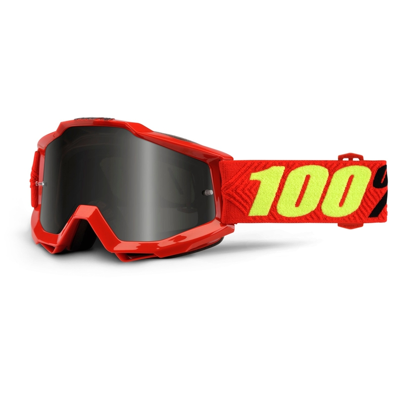 Motokrosové brýle 100% Accuri Sand Saarinen (kouřové + čiré plexi)