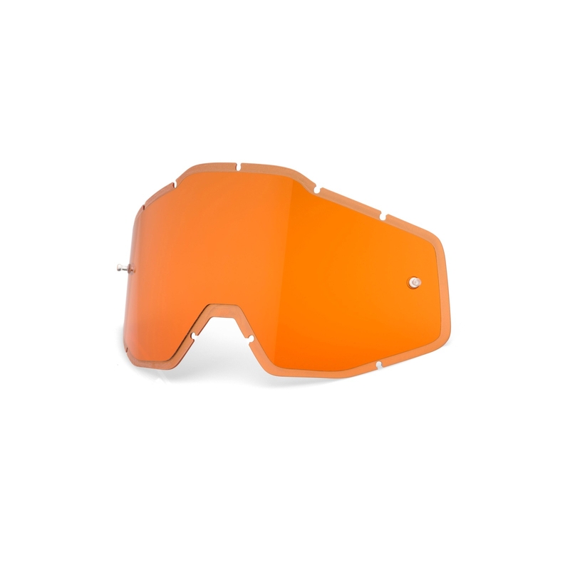 Plexi 100% iniettato Racecraft/Accuri/Strata arancione (antiappannamento)
