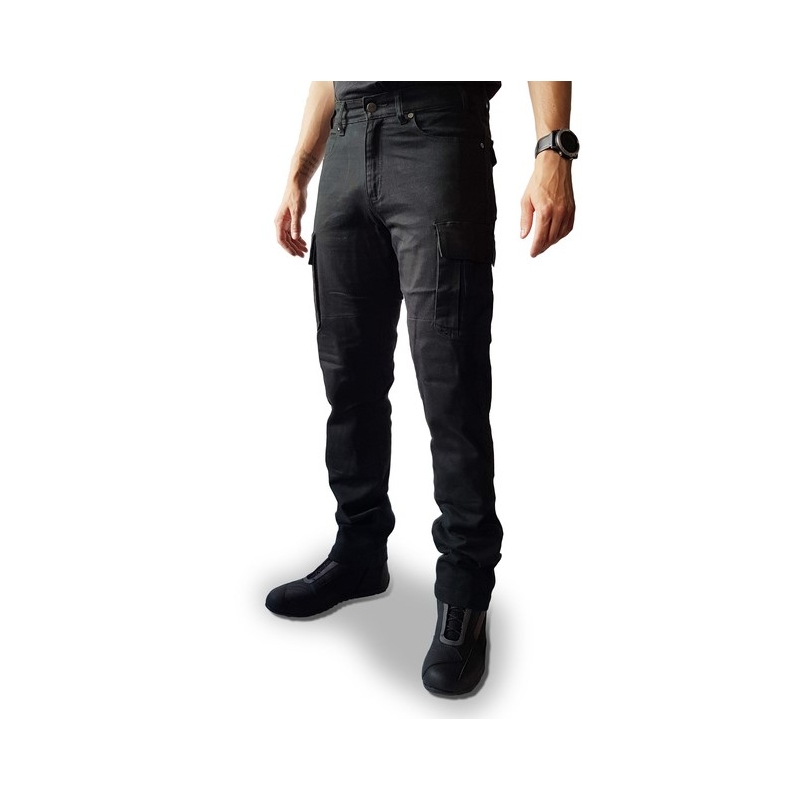 Jeans da moto Ozone Shadow II Nero Saldi
