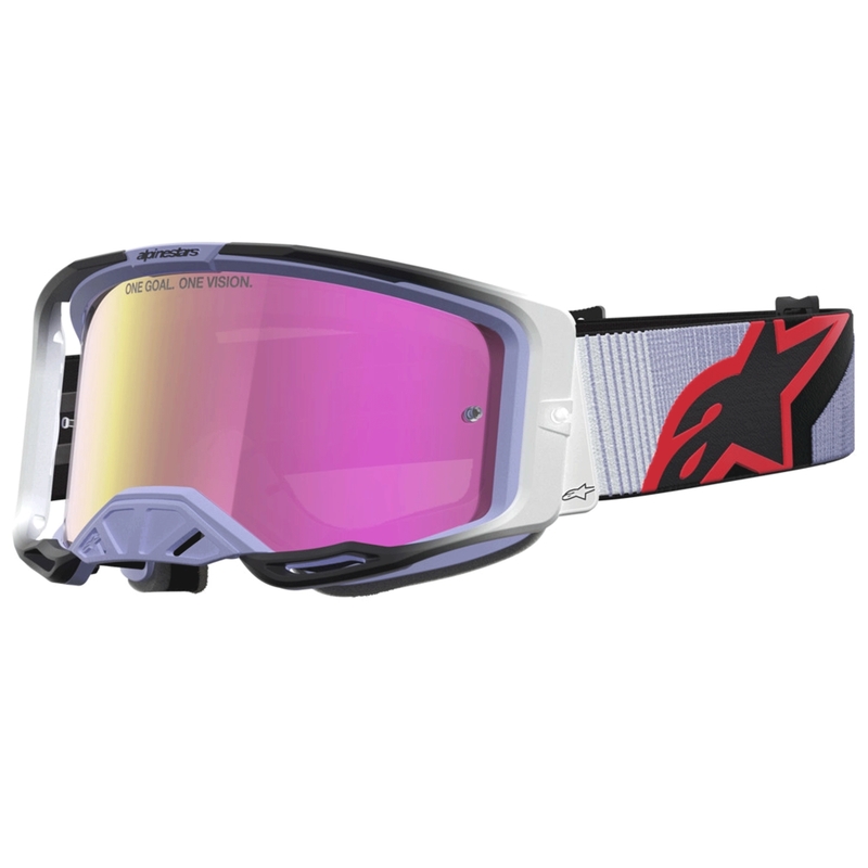 Occhiali da motocross Alpinestars Vision 8 Maven lavanda-nero