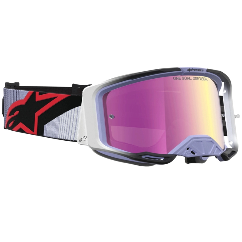 Occhiali da motocross Alpinestars Vision 8 Maven lavanda-nero