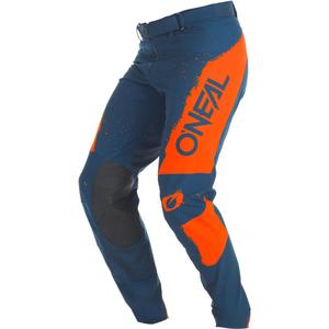 Pantaloni da motocross O'Neal Mayhem Paint blu-arancione