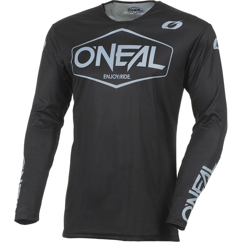 Maglia da motocross nera O'Neal Mayhem Solid