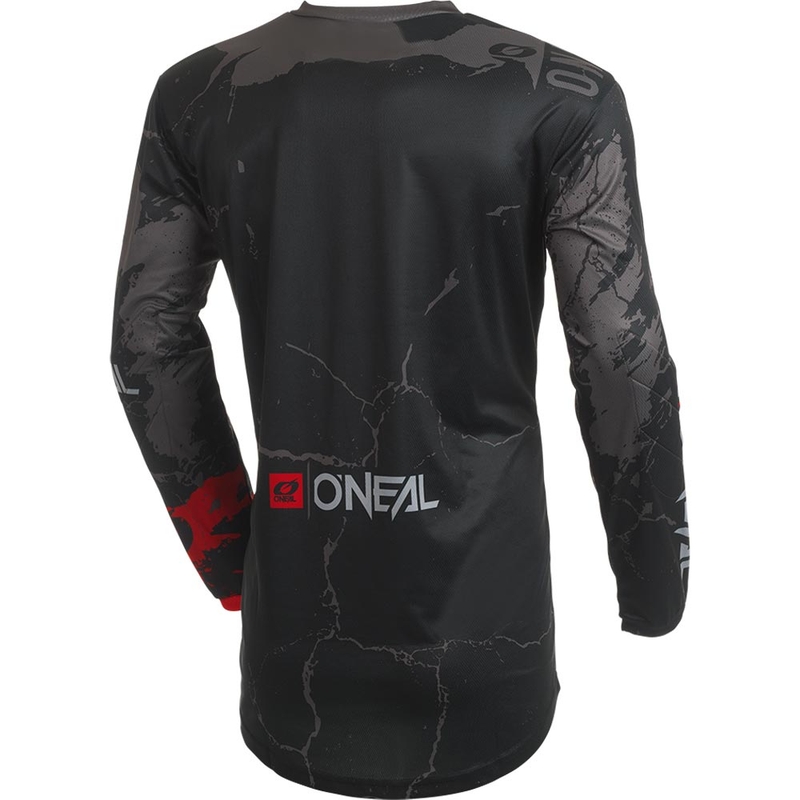 Maglia da motocross O'Neal Element Acid nera e grigia