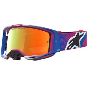 Occhiali da motocross Alpinestars Vision 8 Maven rosso-nero