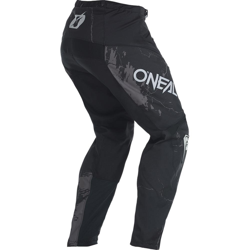 Pantaloni da motocross O'Neal Element Acid neri e grigi