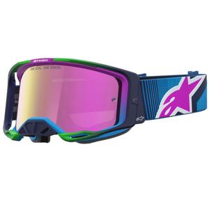 Occhiali da motocross Alpinestars Vision 8 Maven blu-viola