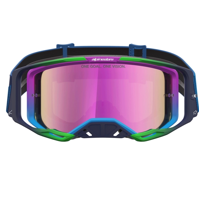 Occhiali da motocross Alpinestars Vision 8 Maven blu-viola