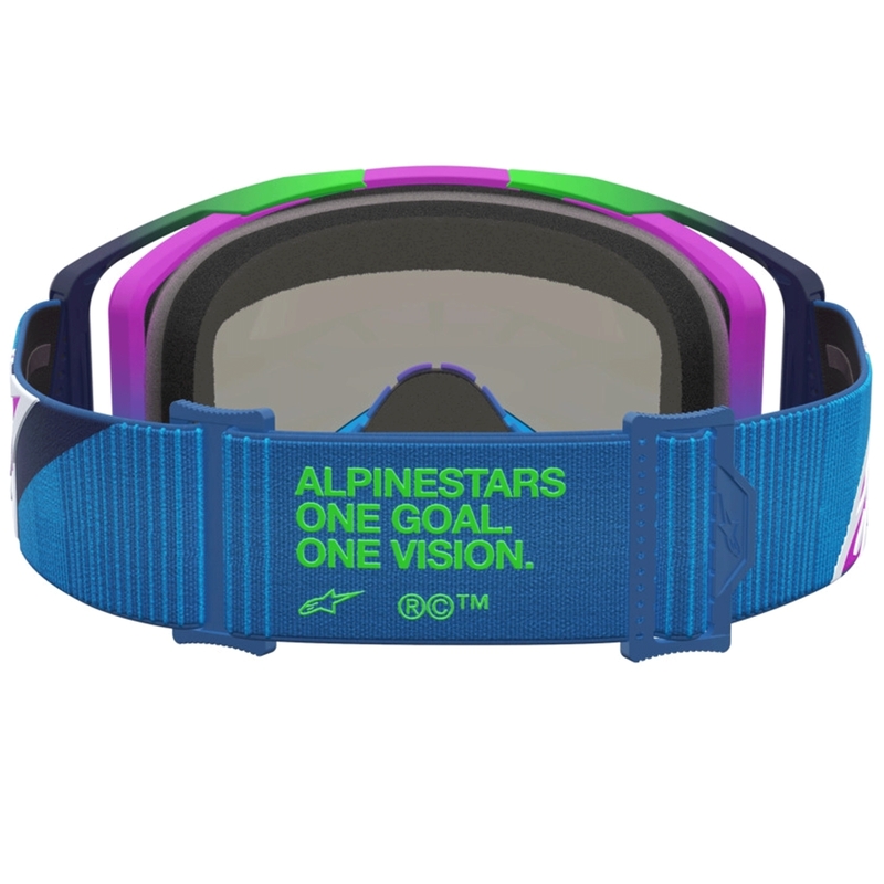 Occhiali da motocross Alpinestars Vision 8 Maven blu-viola