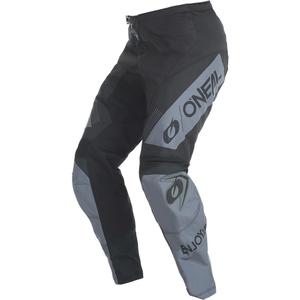 Pantaloni da motocross O'Neal Element Racewear neri e grigi