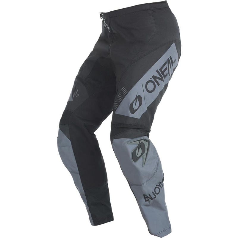 Pantaloni da motocross O'Neal Element Racewear neri e grigi