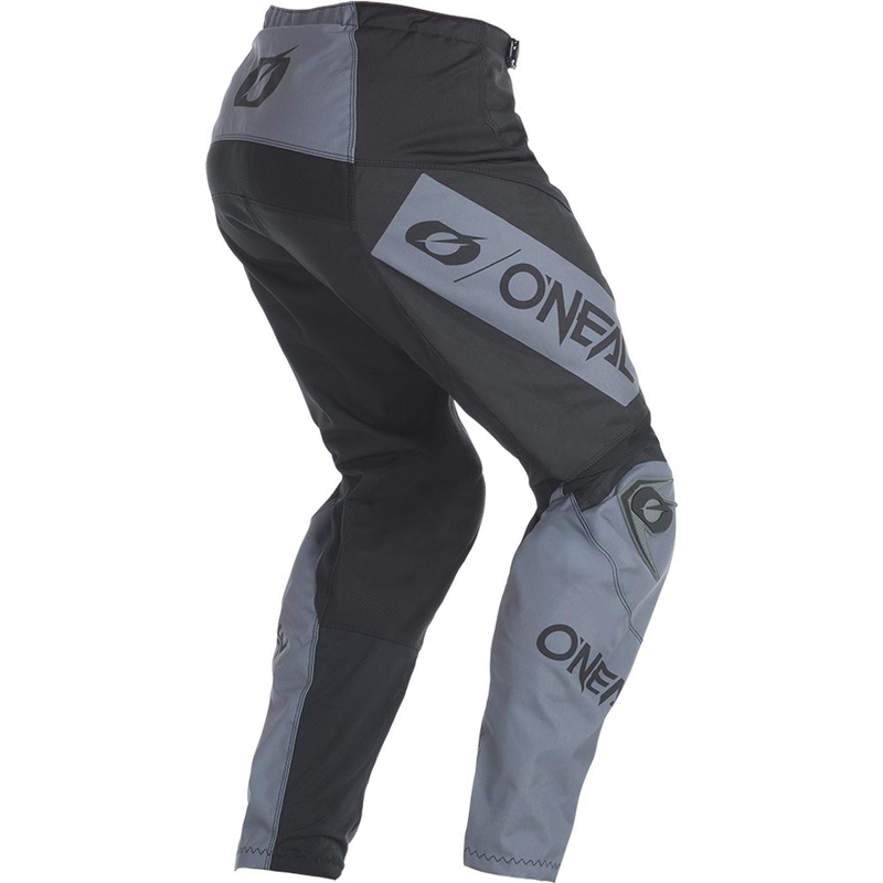 Pantaloni da motocross O'Neal Element Racewear neri e grigi
