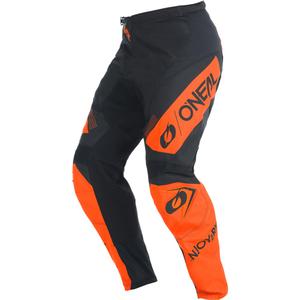 Pantaloni da motocross O'Neal Element Racewear neri e arancioni