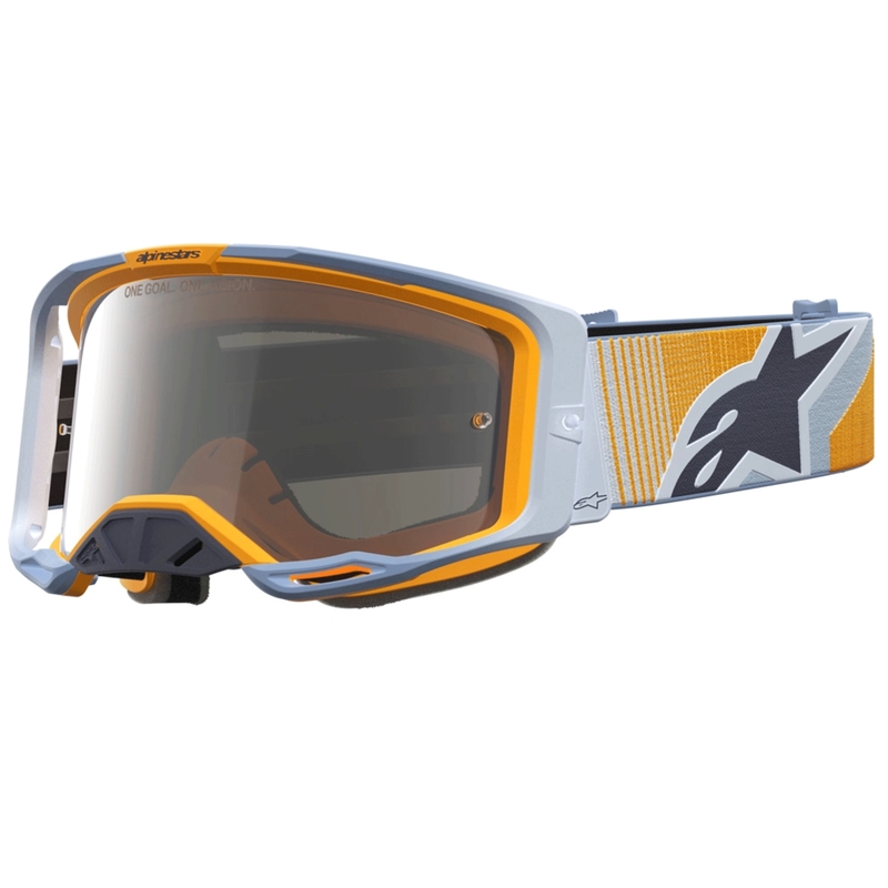 Occhiali da motocross Alpinestars Vision 8 Maven blu-arancione