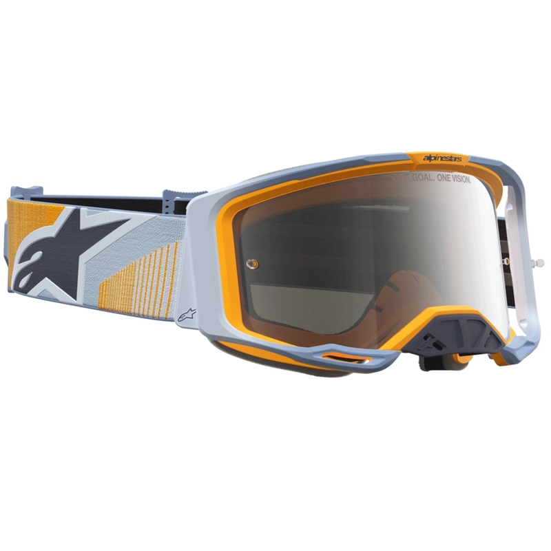 Occhiali da motocross Alpinestars Vision 8 Maven blu-arancione
