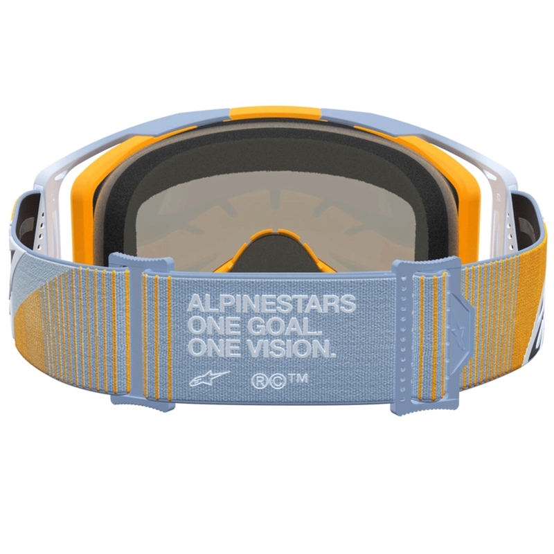 Occhiali da motocross Alpinestars Vision 8 Maven blu-arancione