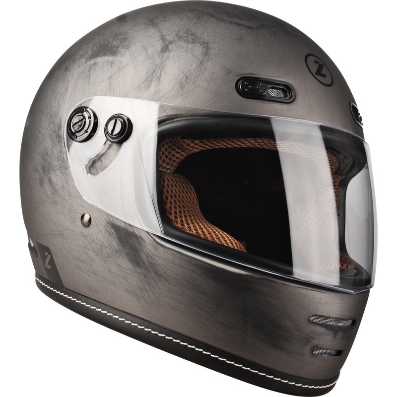 Casco moto integrale Lazer Oroshi Cafe Racer nero-marrone Saldi