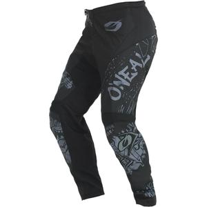 Pantaloni da motocross O'Neal Element Rancid neri e grigi