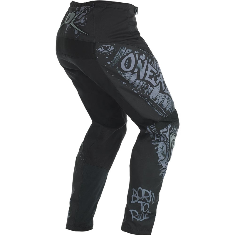 Pantaloni da motocross O'Neal Element Rancid neri e grigi