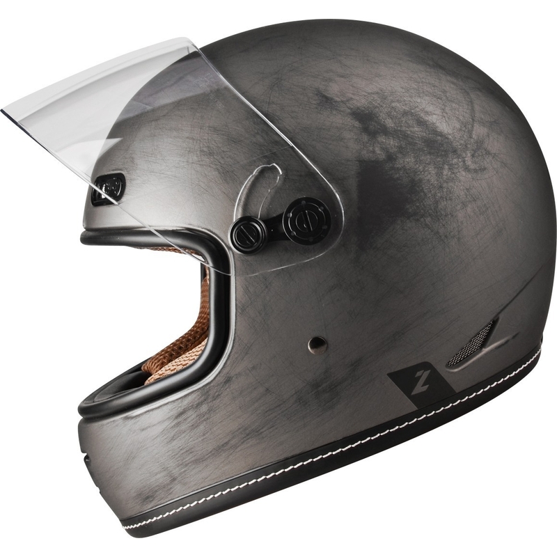 Casco moto integrale Lazer Oroshi Cafe Racer nero-marrone Saldi