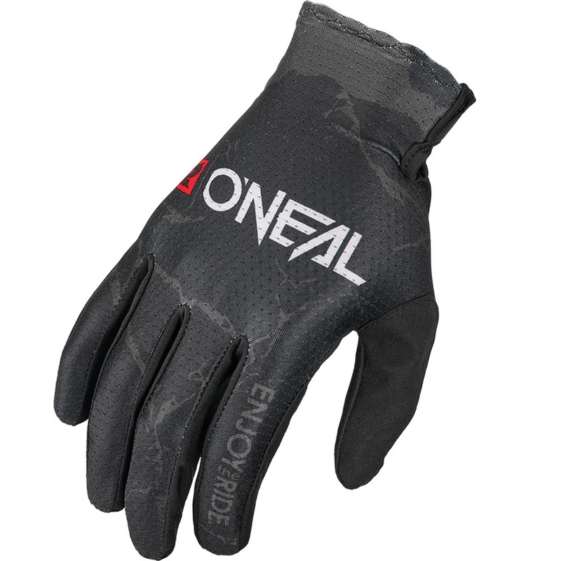 Guanti da motocross O'Neal Matrix Acid neri-grigi