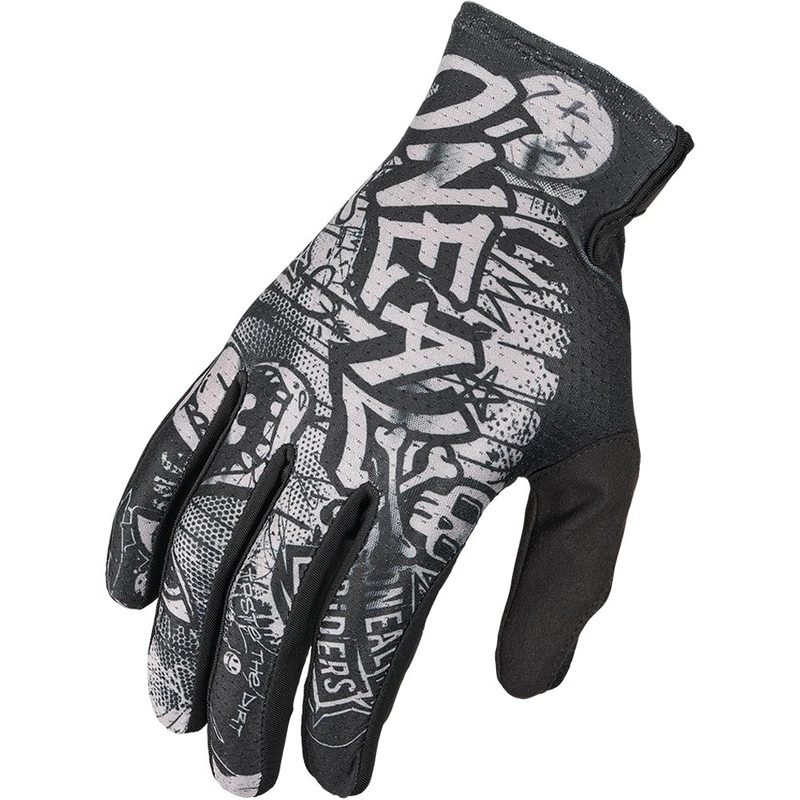 Guanti da motocross O'Neal Matrix Rancid neri-grigi