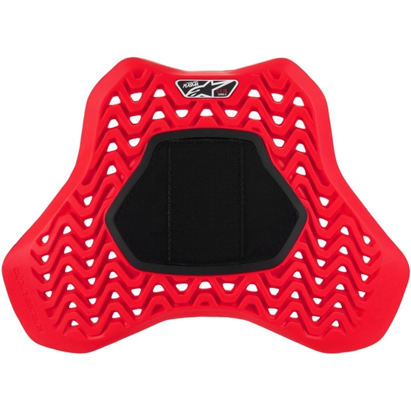 Protettore torace Alpinestars Nucleon Plasma Racing con inserto in Velcro rosso-nero