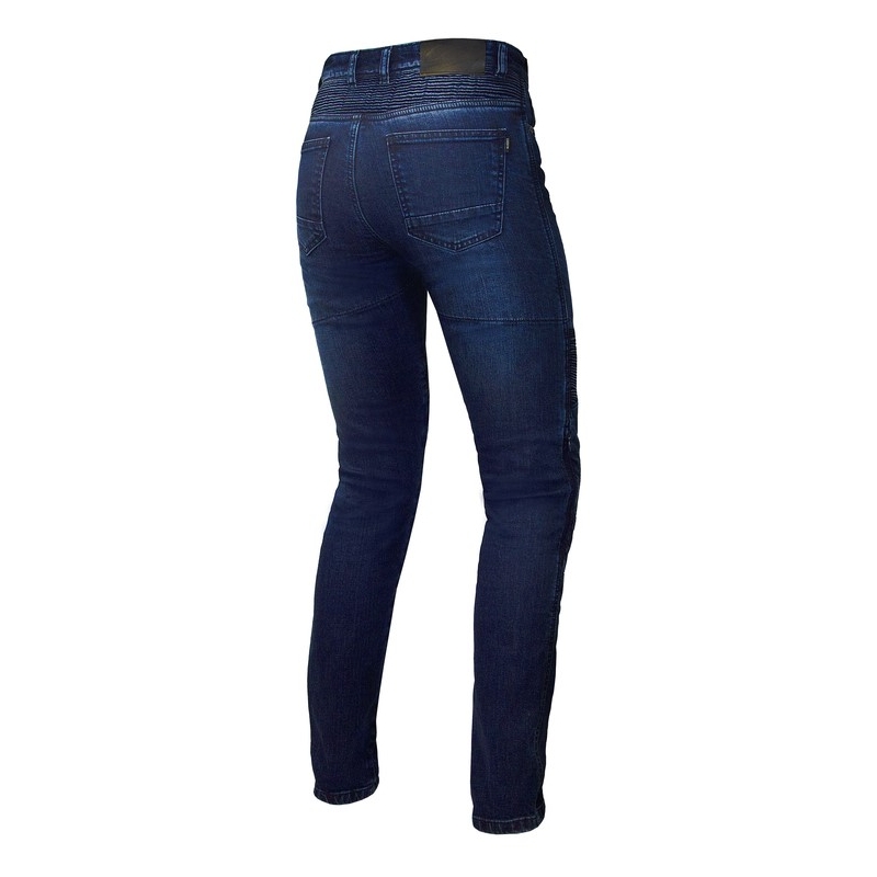 Jeans da motociclista da donna Ozone Agness II blu