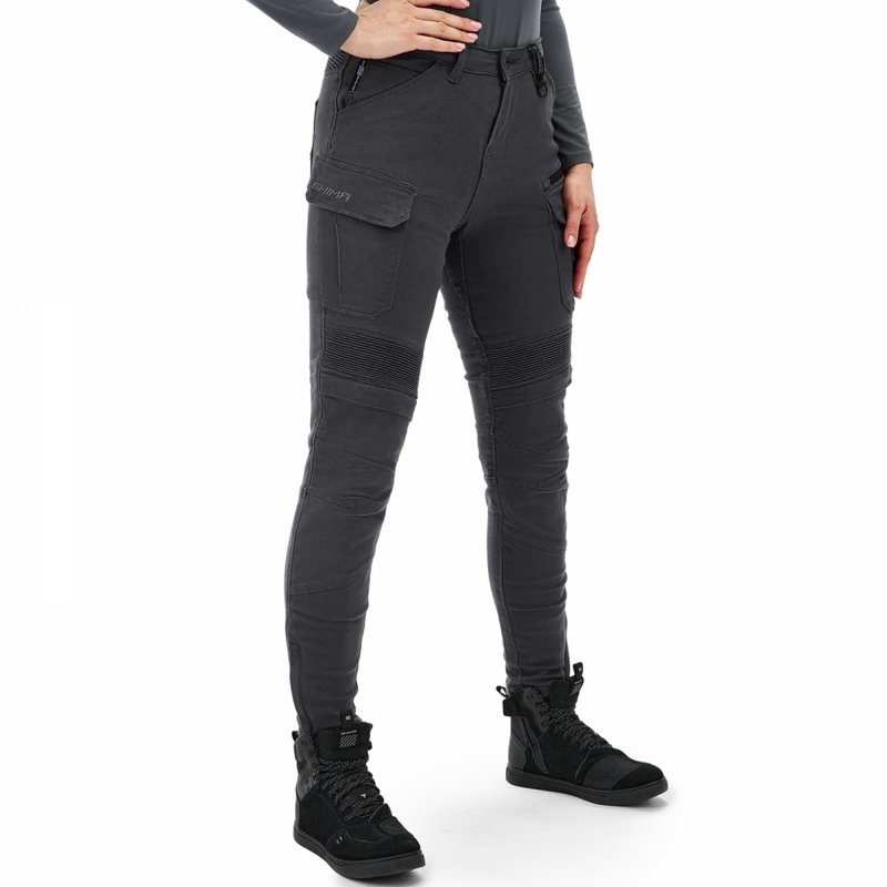 Pantaloni da moto lunghi da donna Shimano Giro 3.0 grigi