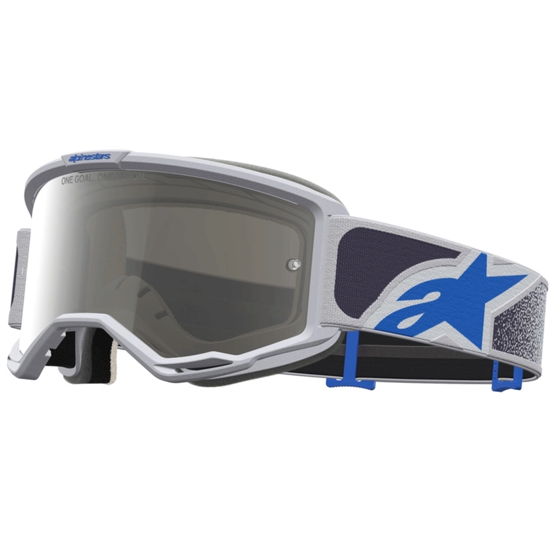 Occhiali da motocross Alpinestars Vision 5 Drag, colore viola chiaro-blu