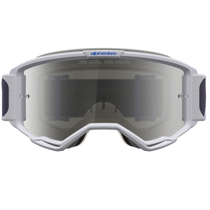 Occhiali da motocross Alpinestars Vision 5 Drag, colore viola chiaro-blu