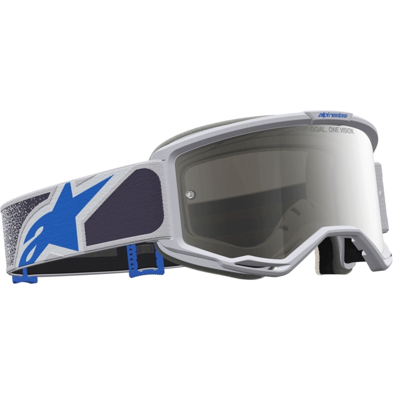 Occhiali da motocross Alpinestars Vision 5 Drag, colore viola chiaro-blu