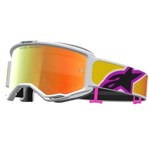 Occhiali da motocross Alpinestars Vision 5 Drag arancione-rosso