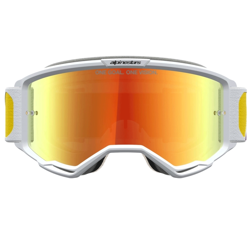 Occhiali da motocross Alpinestars Vision 5 Drag arancione-rosso